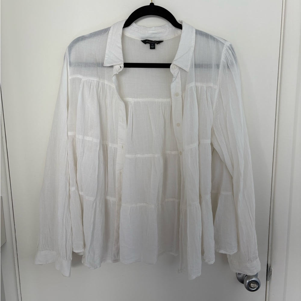 Banana Republic White Blouse